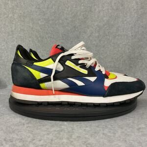 Reebok Classic Leather Sneakers, Mens Size 9, Multicolor Colorblock GX2846
